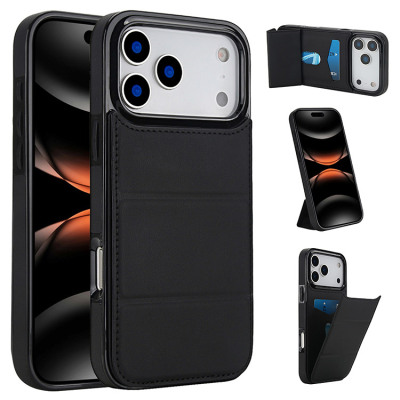 iPhone 13 Pro Max Case - Wallet Phone Case - Casebus Slim Wallet Phone Case, Leather Shell Cover, with Magnetic Closure Hidden Card Slot & Stand - SALEM