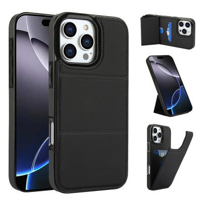 iPhone 11 Pro Max Case - Wallet Phone Case - Casebus Slim Wallet Phone Case, Leather Shell Cover, with Magnetic Closure Hidden Card Slot & Stand - SALEM