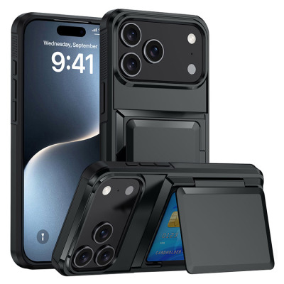 iPhone 13 Pro Max Case - Wallet Heavy Duty Phone Case - Casebus Heavy Duty Wallet Phone Case, with Credit Card Holder, Flip Slot, Dual Layer Shockproof Protective Cover - JESSIE