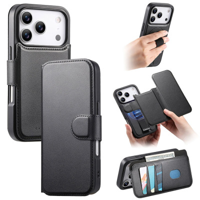 Wallet Folio Flip Detachable Phone Case - Casebus Detachable Wallet Phone Case, Support Magsafe, Magnetic Flip Purse, with Credit Card Slots - ABIGAIL