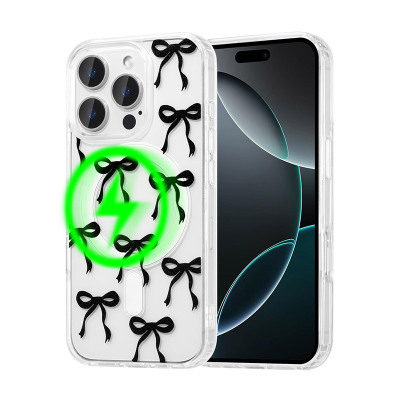 iPhone 14 Plus Case - Heavy Duty Phone Case - Casebus Clear Bow Phone Case, Compatible with Magsafe, Aesthetic Bowknot Transparent Shockproof Protective Cover - SOFIA