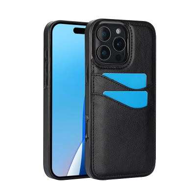 iPhone 13 Pro Max Case - Wallet Phone Case - Casebus Classic Wallet Phone Case, Slim Sleek Hard Protection Cover, with Back Card Holders, Scratchproof - VANCE