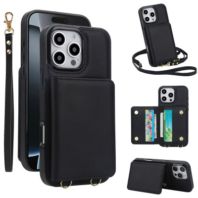 Samsung Galaxy A42 5G Case - Wallet Crossbody Phone Case - Casebus Crossbody Wallet Phone Case, Premium Leather, with Card Slots & Wrist Strap, Shockproof Protective Cover - ELAINE