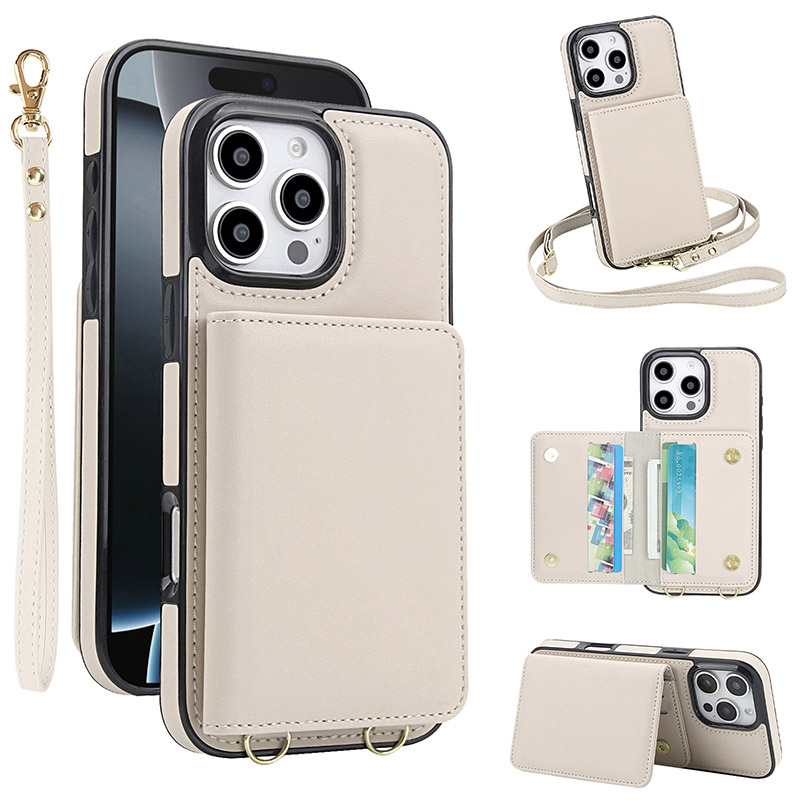 Custodia Portafoglio In Pelle PU Per Google Pixel 9A: Antiurto Con Slot Carte E Supporto Visione Film - Oro Rosa