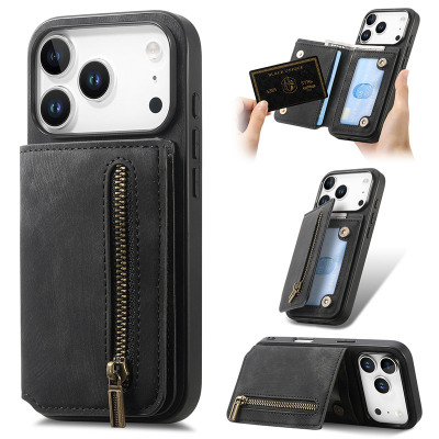 iPhone 13 Pro Max Case - Wallet Phone Case - Casebus Leather Wallet Phone Case, Magnetic Snap, with RFID Blocking Card Slot Holder, Shockproof Protective Cover - MARLOW