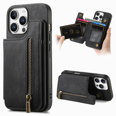 iPhone 13 Case - Wallet Phone Case - Casebus Leather Wallet Phone Case, Magnetic Snap, with RFID Blocking Card Slot Holder, Shockproof Protective Cover - MARLOW