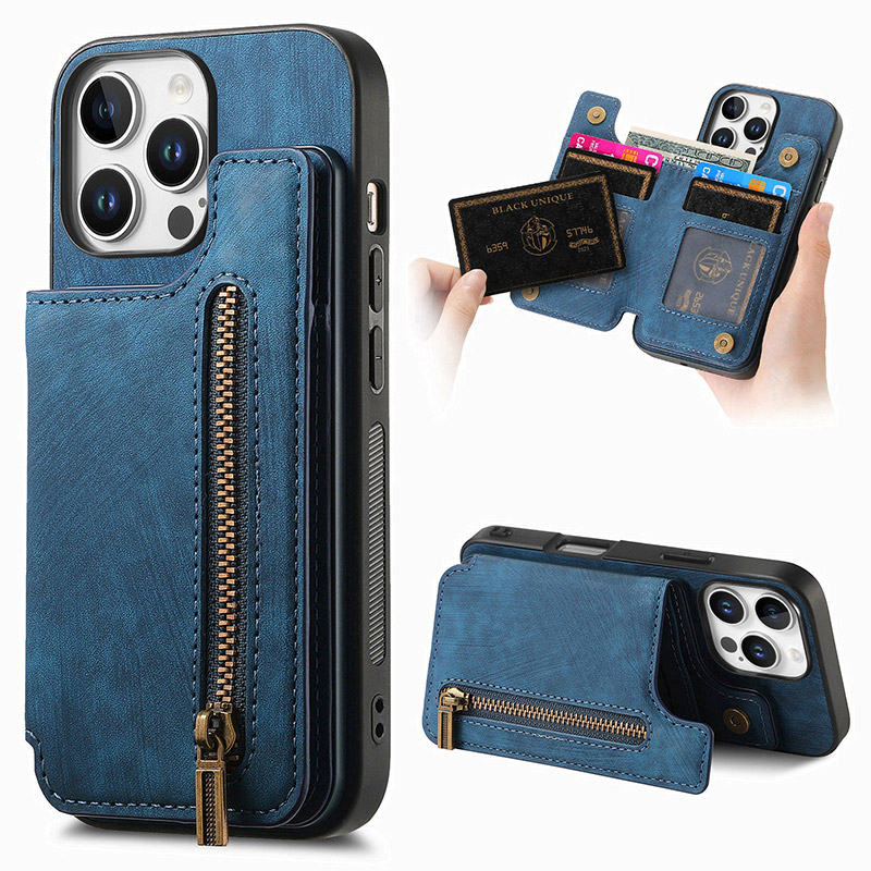EATCYE Cover Per IPhone 8 Plus/iPhone 7 Plus (5,5 Pollici), Flip Libro Libretto Custodia In Pelle PU Per IPhone 8 Plus/7 Plus [Protezione Completa] [Slot Per Scheda] [Funzione Di Supporto] (#Nero - Foto 8