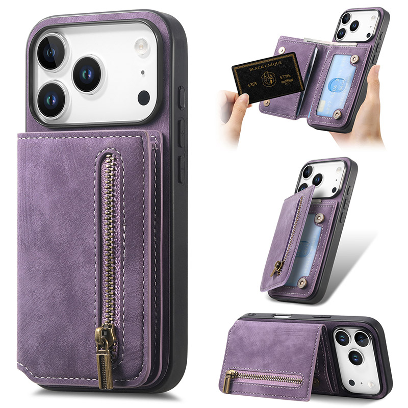 iPhone 13 Pro Case - Folio Flip Wallet Phone Case - Flip Folio Wallet Phone Case, Titolare di carta di credito Stand magnetico in pelle durevole antiurto Cover protettiva - KLARI