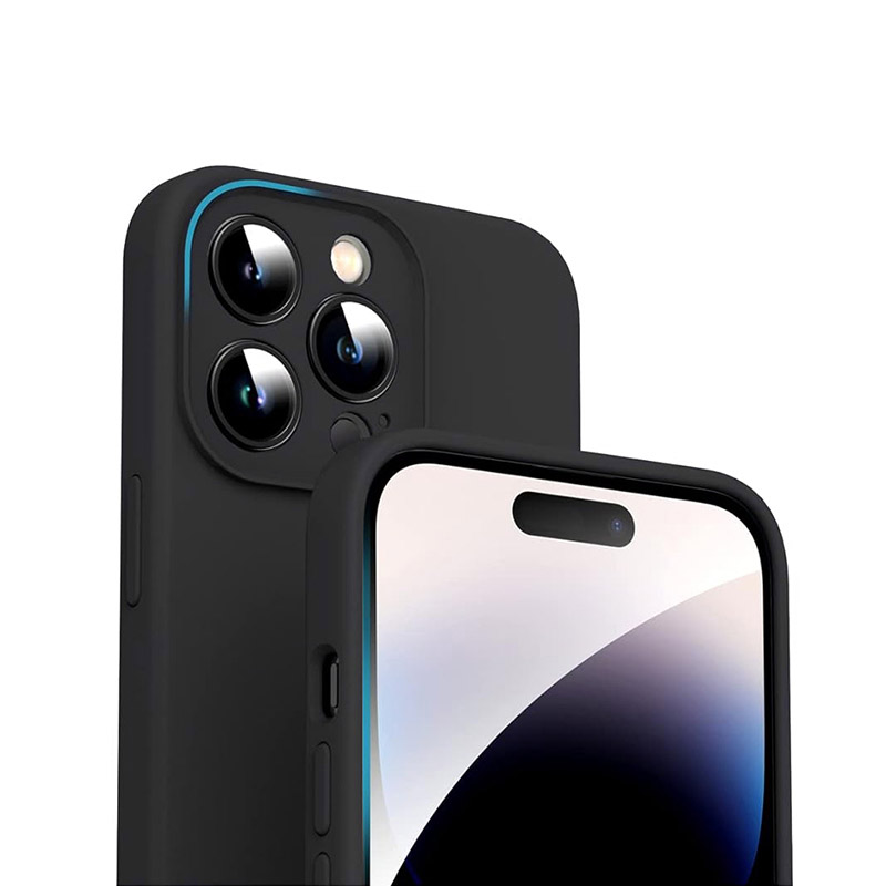 Custodia In Silicone Per IPhone 13/14 – Antiurto Militare – 4 Strati – Grigio Blu