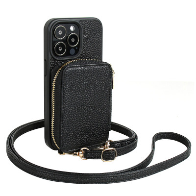 Samsung Galaxy A42 5G Case - Wallet Crossbody Phone Case - Casebus Crossbody Wallet Phone Case, Zipper Leather Purse, with Card Slot Holder & Detachable Lanyard - BONNIE