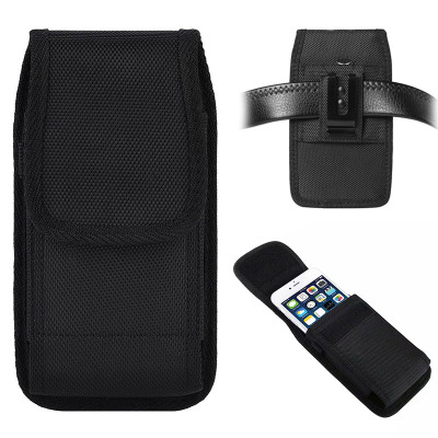 Wallet Phone Case - Casebus Classic Nylon Phone Purse, Velcro Closure Design, with Belt Clip & Built in Pen Holder - GORDON