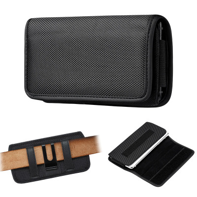 Wallet Phone Case - Casebus Classic Nylon Phone Purse, Velcro Closure, with Belt Clip - GARY