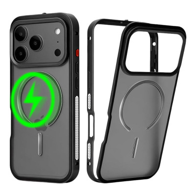 Heavy Duty Phone Case - Casebus Slim Magnetic Phone Case, Support Magsafe, Metal Heat Dissipation Frame Frosted Back Shell - DENVER