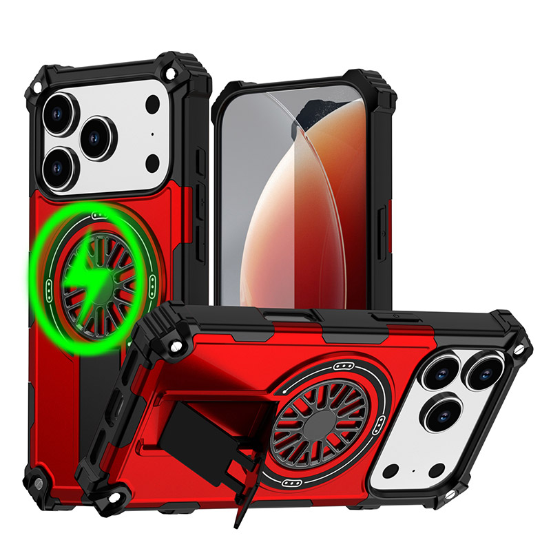 Coque Antichoc Noire Premium Pour IPhone 15 Plus - Avec Support Voiture Intégré Et Charge Sans Fil