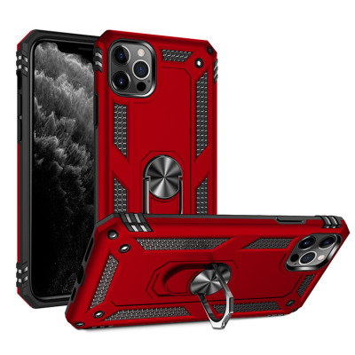 iPhone XR Case - Heavy Duty Phone Case - Casebus Classic Armor Phone Case, Built-in Magnetic Car Kickstand, Premium Drop Impact 360°Metal Rotating Ring Holder Heavy Duty Shockproof Case - AMADO