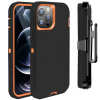 Casebus - Defender Phone Case with Belt Clip Holster - Heavy Duty Rugged Case with Kickstand Shock-Drop-Dust Proof 3-Layers Protective Cover