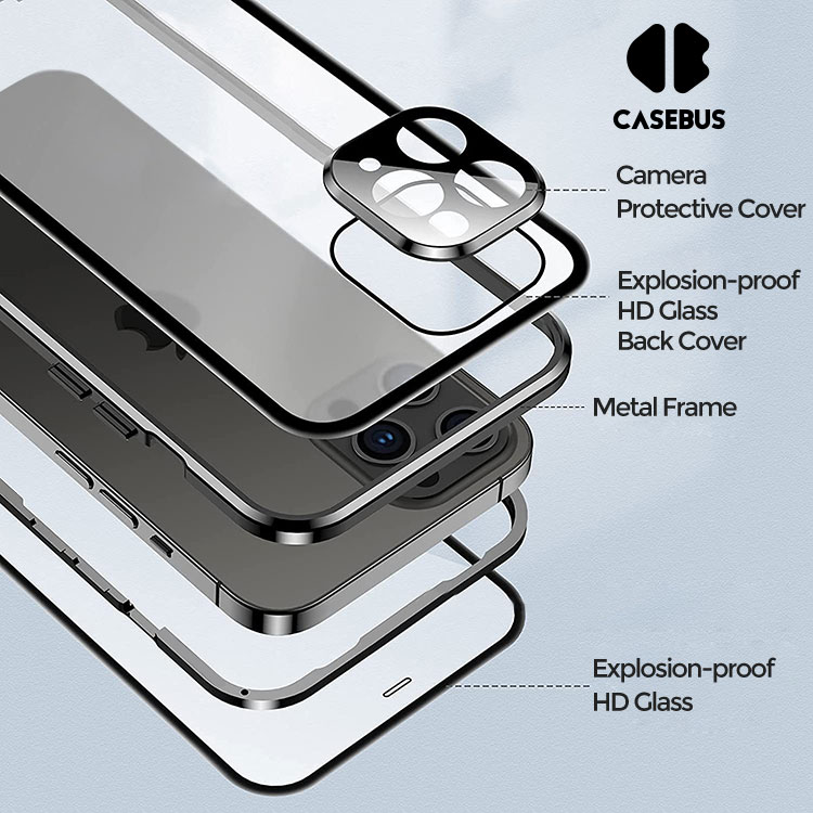 iPhone 13 Mini Case Casebus Double Sided HD Clear Phone