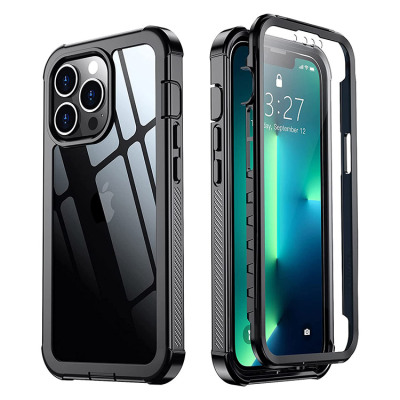  Case Casebus - Full Body Protective Phone Case Built in Screen Protector - Heavy Duty Lightweight Slim Shockproof Clear Cover