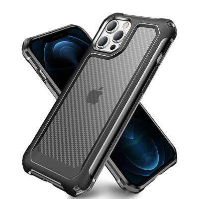 iPhone 14 Case - Heavy Duty Clear Phone Case - Slim Carbon Fiber Heavy Duty - AUSTON