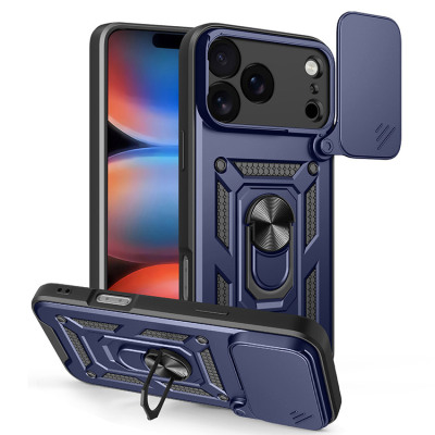 iPhone 17 Pro Max Case - Heavy Duty Phone Case - Casebus Slide Camera Cover Phone Case, with Armor, Heavy Duty Shockproof Kickstand Magnetic Car Mount Holder - CARRICK