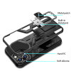 Casebus - Invisible Kickstand Phone Case - with Magnetic Car Mount Camera Cover Heavy Duty Shockproof Bumper Hybrid Protective