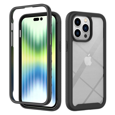  Case Casebus - Rugged Bumper Phone Case - Flexible Frame Hybrid Transparent Shockproof Heavy Duty Full Body Protection Cover