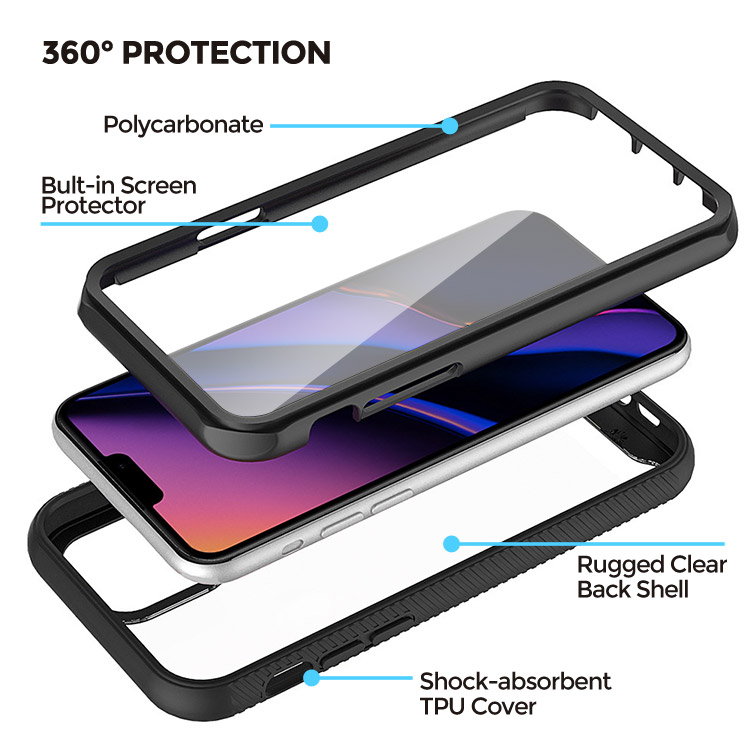 Iphone 15 Pro Case - Full Body Protection Heavy Duty Phone Case 