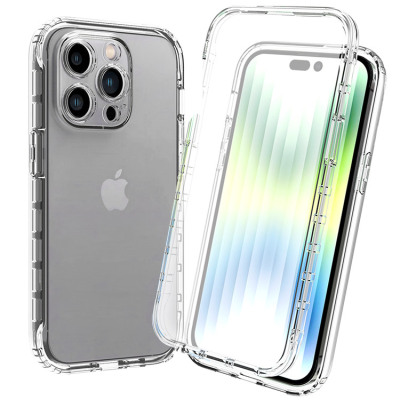 iPhone 15 Pro Max Case - Full Body Protection Heavy Duty Phone Case - Casebus Full Body Clear Phone Case, with Built in Screen Protector, Heavy Duty Hybrid Shockproof Cover - AVERY