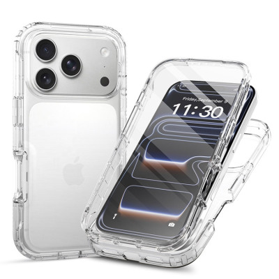 iPhone 17 Pro Max Case - Full Body Protection Heavy Duty Phone Case - Casebus Full Body Clear Phone Case, with Built in Screen Protector, Heavy Duty Hybrid Shockproof Cover - AVERY