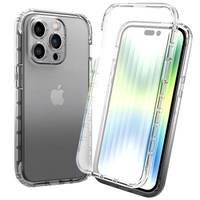 Full Body Protection Heavy Duty Phone Case - Full Body Clear with Built in Screen Protector - AVERY