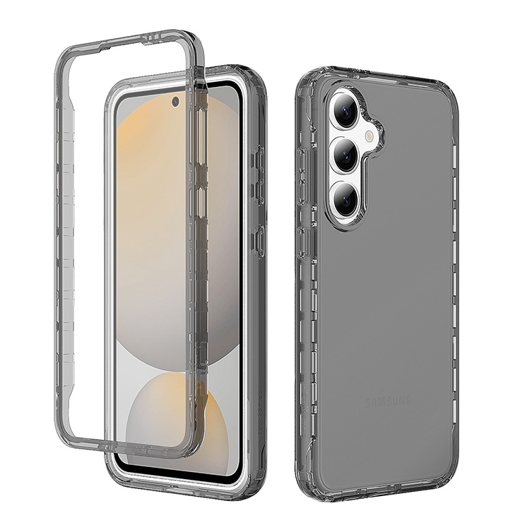 Casebus Samsung Galaxy S24 FE Case with Built in Screen Protector - Clear - Heavy Duty - Full Body - Shockproof - Black Casebus Samsung Galaxy S24 FE Case with Built in Screen Protector - Clear - Heavy Duty - Full Body - Shockproof - Black