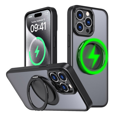 Samsung Galaxy S24 Plus Case - Heavy Duty Phone Case - Casebus Rotatable Ring Holder Stand, Magnetic Kickstand, Support Magsafe & Wireless Charging - ANGEL