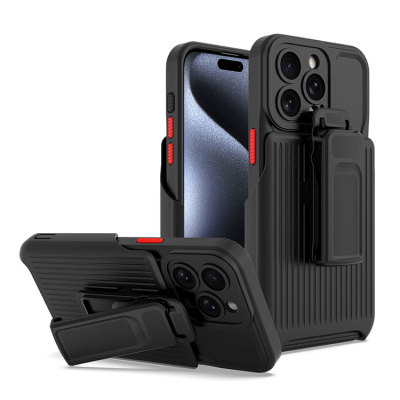 iPhone 14 Pro Case - Heavy Duty Phone Case - Casebus Anti Fall Phone Case, with Belt Clip Holster, 360° Rotating Kickstand, Shockproof - ARBOR