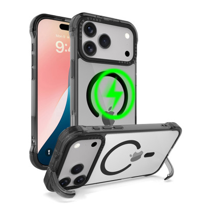 Heavy Duty Phone Case - Casebus Magnetic Phone Case, Compatible with MagSafe, with Invisible Stand, Shockproof Cover - RIDLEY