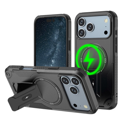 iPhone 13 Pro Max Case - Heavy Duty Phone Case - Casebus Heavy Duty Drop Phone Case, Support Magsafe, Full Body Shock Resistant Military Protection Cover, with Invisible Stand - KELVEN