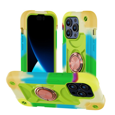 iPhone 17 Pro Max Case - Heavy Duty Phone Case - Casebus Heavy Duty Phone Case, Shockproof Protective Cover, with Ring Stand - LOUKIA
