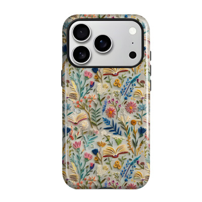 Heavy Duty Phone Case - Casebus Fashion Flower Phone Case, Double Layer Hard Shell Protective Cover, Fall Prevention - MARIA