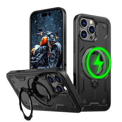 Google Pixel 6 Case - Heavy Duty Phone Case - Casebus Magnetic Phone Case, Support Magsafe, with 360° Rotating Ring Kickstand, Heavy Duty Shockproof Protective Cover - EASTON