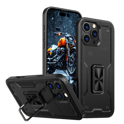 iPhone 14 Pro Max Case - Heavy Duty Phone Case - Casebus Heavy Duty Phone Case, with 360° Rotating Ring Kickstand, Support Magnetic Car Mount, Military Grade Shockproof Protective Cover - TRACY