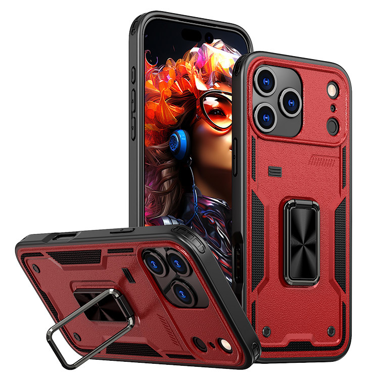 For IPhone 17 Pro Max/Air 16 15 14 Mag Safe Stand Case Built-in Screen Protector - Foto 9