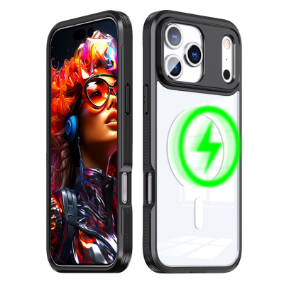 iPhone 13 Pro Max Case - Heavy Duty Phone Case - Casebus Magnetic Phone Case, Compatible with Magsafe, Military Grade Drop Protection, with Slide Camera Cover - DARCY