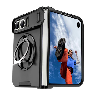 iPhone Duo Case - Heavy Duty Phone Case - Casebus Heavy Duty Phone Case, with Camera Cover & 360 Kickstand Ring - OLIVER