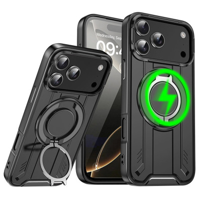 Samsung Galaxy S24 Plus Case - Heavy Duty Phone Case - Casebus Magnetic Armor Phone Case, Support Magsafe, with 360 Rotating Ring Kickstand, Heavy Duty Drop Protection - HENRY