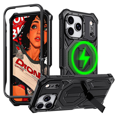 Heavy Duty Phone Case - Casebus Full Body Phone Case, Support Magsafe, Heavy Duty Shockproof Protection Cover, with Stand - JACOB