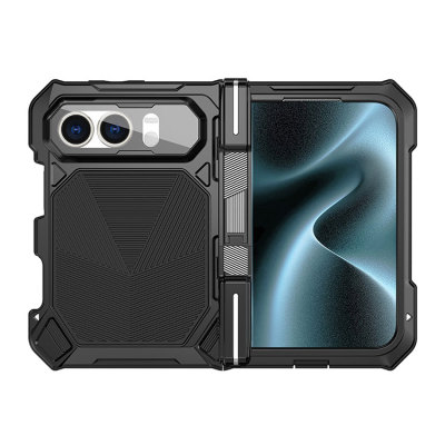 iPhone Duo Case - Heavy Duty Phone Case - Casebus Full Body Metal Phone Case, Support Magsafe, Built in Screen Protector, Heavy Duty Shockproof Protection Cover, with Stand - MICHAEL