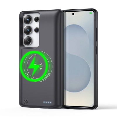 iPhone 13 Pro Max Case - Battery Phone Case - Casebus Classic Battery Phone Case, Portable Power Bank Support Wireless Charging, Rechargeable Battery Pack - HUNTER