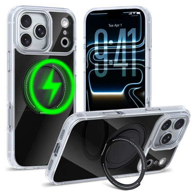 iPhone 13 Pro Max Case - Heavy Duty Phone Case - Casebus 360 Rotatable Ring Stand Case, Support Magsafe, Heavy Duty Shockproof Protective Cover - BLAIR