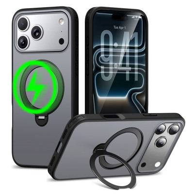 iPhone 13 Pro Max Case - Heavy Duty Phone Case - Casebus 360 Rotatable Ring Kickstand Case, Support Magsafe, Heavy Duty Shockproof Protective Cover - PALMER