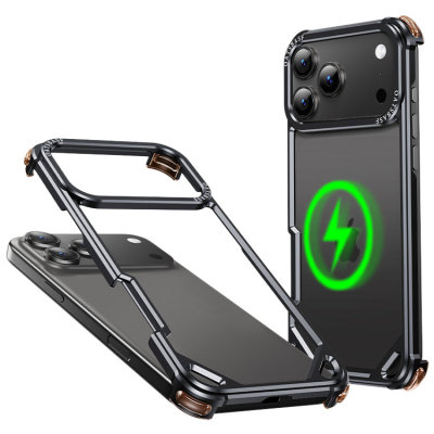 Google Pixel 11 Pro Case - Heavy Duty Phone Case - Casebus Metal Bumper Phone Case, Frame Hollow Back Design, Compatible with Magsafe - ISAAC