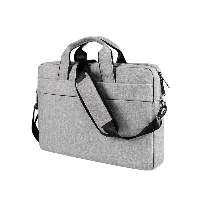 Casebus Laptop Sleeve Waterproof Bag with Handles and Shoulder Strap Compatible with MacBook Gray